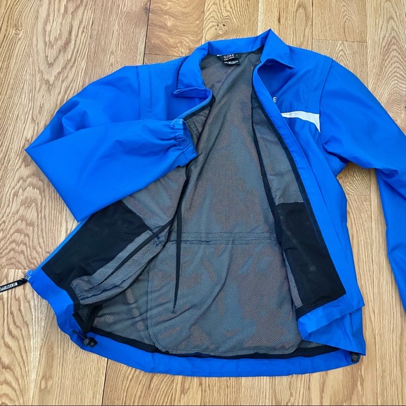 ❤️SOLD❤️ MENS GORE BIKE WEAR WINDSTOPPER BLUE CYCLING JACKET SZ LARGE - Picture 7 of 9